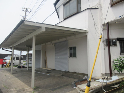 【外観】 | 出洲港貸店舗 | 外壁塗装令和4年4月実施し、出入り口シャッター交換しています。