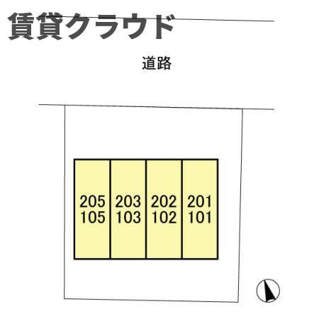 アローンヒルズの区画図