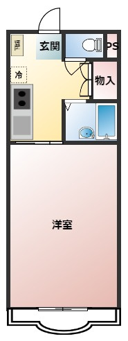 マンションDISCUSの間取り|シンプルで使いやすい間取りです