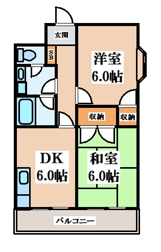【間取り】 | ヤマキヨハイツ