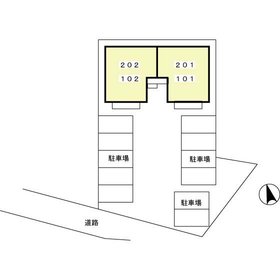 ジュネス美彩　　刈谷市近郊の賃貸はクラスホーム刈谷店の駐車場