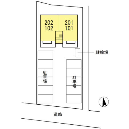 レ・クレール　　刈谷市近郊の賃貸はクラスホーム刈谷店の区画図