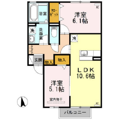 レ・クレール　　刈谷市近郊の賃貸はクラスホーム刈谷店の間取り