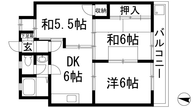 【間取り】 | マンション摂陽