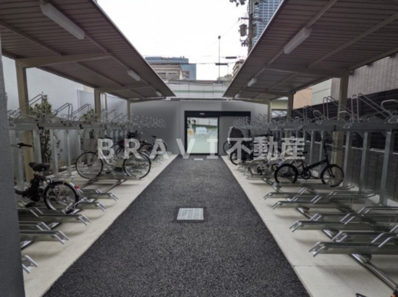 ラシュレ北浜 BRAVI不動産のその他共用部分|【ラシュレ北浜】オートロック付き駐輪場で盗難も安心