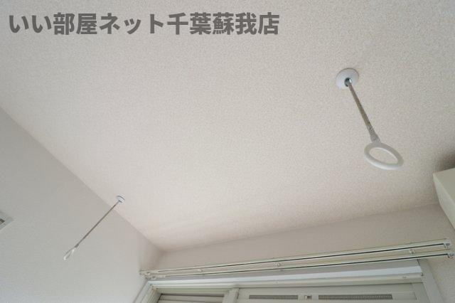 クレール有吉の設備|雨が降っても安心！室内に洗濯物が干せますね♪