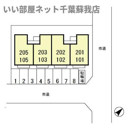 クレール有吉の区画図
