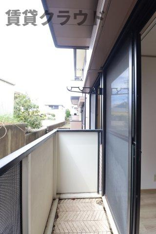 クレールシャンブル　Bのバルコニー|お洗濯にも便利なバルコニー付き