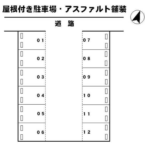 岐阜市池田町１丁目の駐車場の間取り