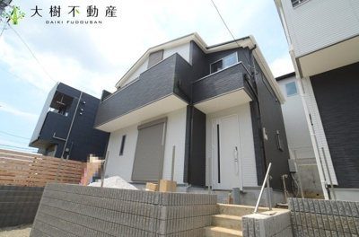 【外観】 | 海老名市望地２丁目　新築戸建て　全２棟　【仲介手数料無料】 | 建物完成しました♪　内見可能です☆