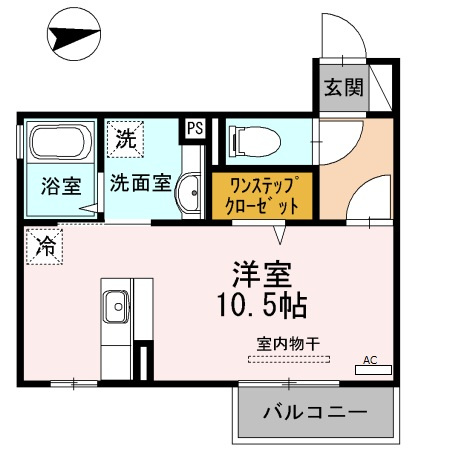 D-room フィットの間取り