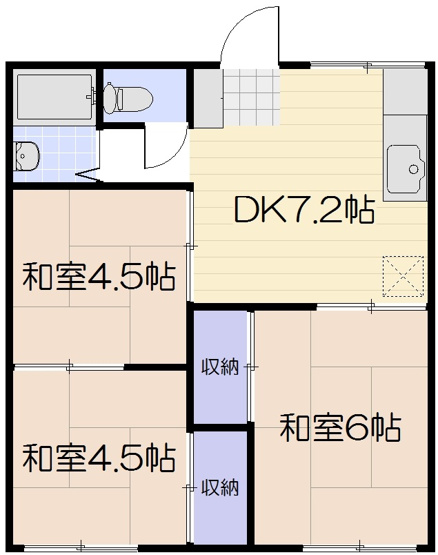 【間取り】 | グリーンコーポB棟