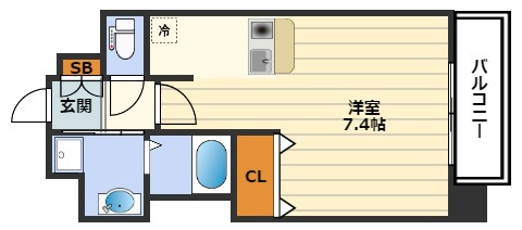 レオンコンフォート新梅田の間取り
