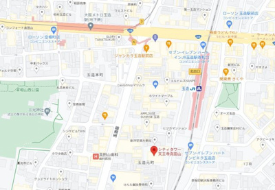 【地図】 | シティタワー天王寺真田山