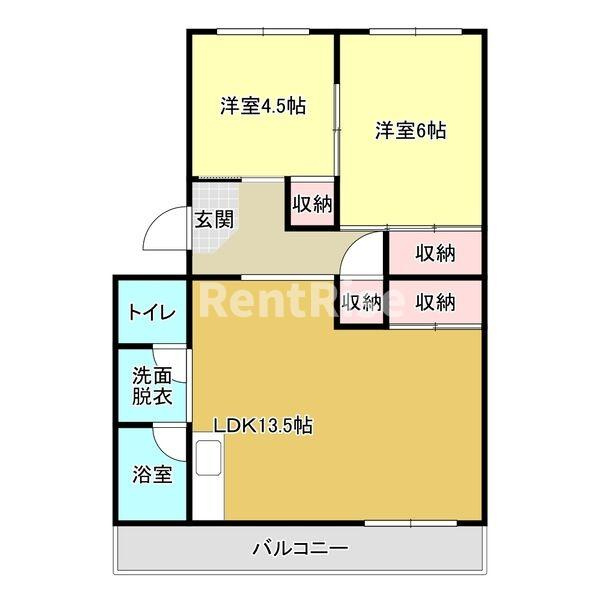 マンションニュー木曽川D棟の間取り