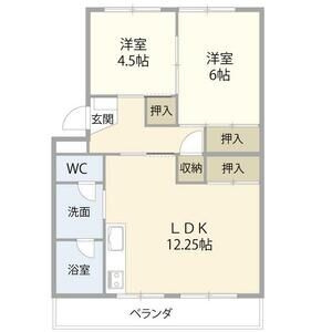 マンションニュー木曽川D棟の間取り