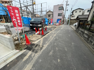 【前面道路含む現地写真】 | 瑞穂区直来町1期 全4棟 4号棟＜仲介手数料無料＞高田小・瑞穂ヶ丘中　新築一戸建て | 6/1撮影
住宅ローンアドバイザーの村田です。住宅ローン審査が通らなかった方、あきらめる前にご相談ください。