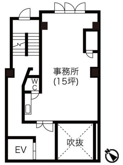 【間取り】 | 中区千代田3丁目貸事務所M