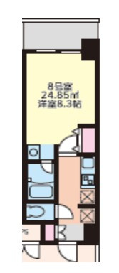 【間取り】 | クレストコート難波サウス