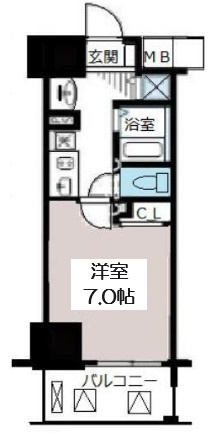 【間取り】 | ジュネーゼグラン難波ミラージュ