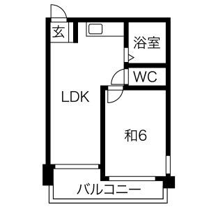 ベルシェ岡本の間取り
