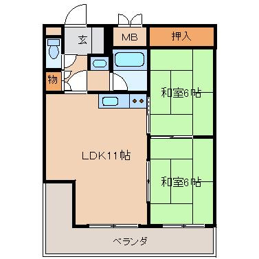 【間取り】 | 三和エコーハイツ