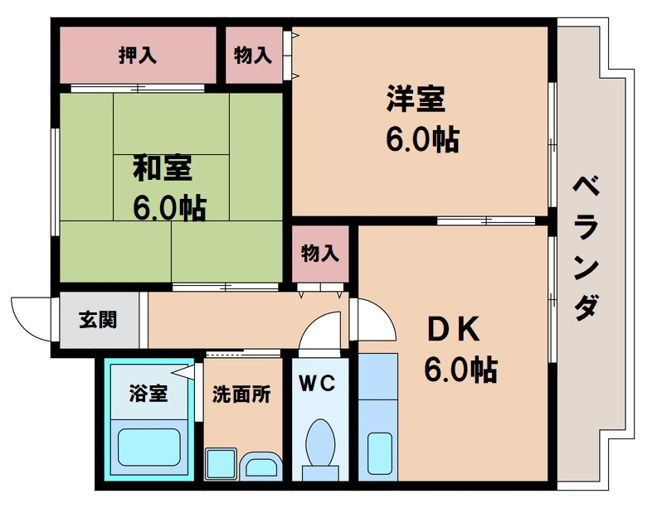 【間取り】 | グランドハイツ桃ヶ池