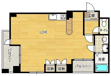 【間取り】 | ヒルズ扇町