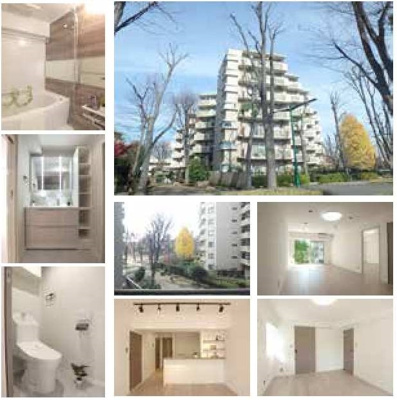 【外観】 | 東急ドエル府中ビレジ | 緑豊かな住環境。公園・緑道をのぞむ眺望です。