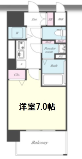 【間取り】 | セイワパレス玉造駅前