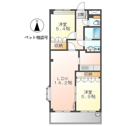 ペティハウス・ロベリアの間取り|間取図