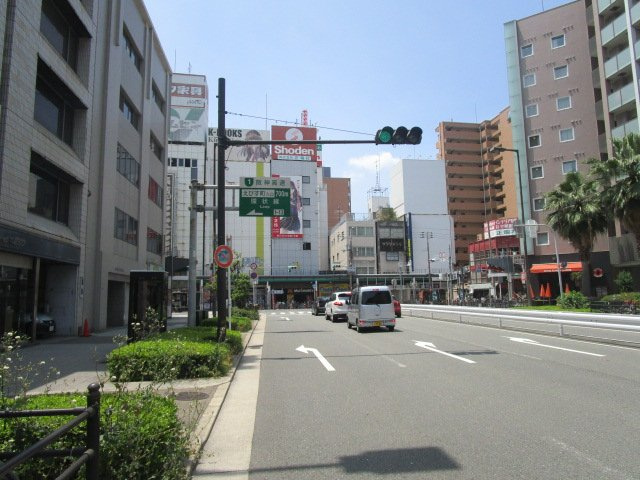 大阪市浪速区日本橋４丁目のビルの周辺