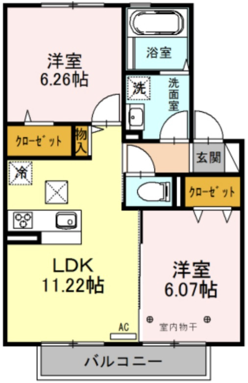 プランドールⅠの間取り