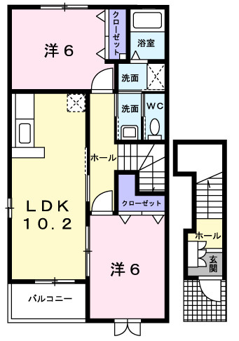 2Ｆ：2ＬＤＫ