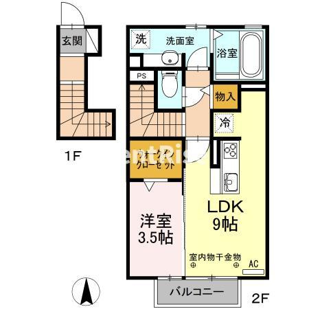 ｅ・Ｌａｖｉｅ 木曽川の間取り