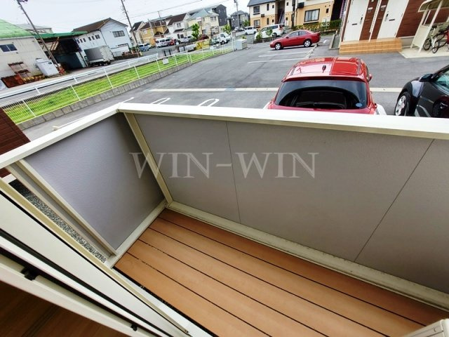 豊橋 ウエスト 1 Aのバルコニー