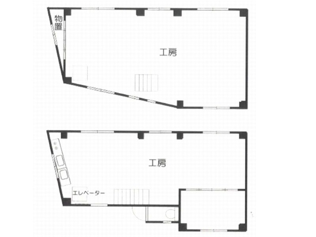 【間取り】 | 山科区上花山坂尻　中古工房・倉庫
