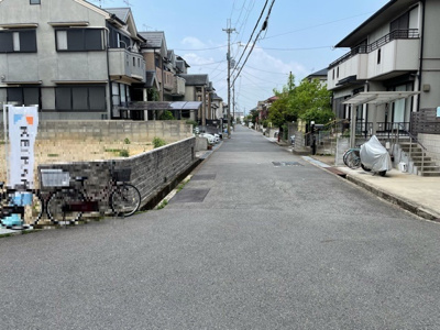 【前面道路含む現地写真】 | 宇治市伊勢田町砂田　売土地