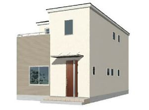 上里町金久保（全3棟）3号棟の外観パース|外観パースです