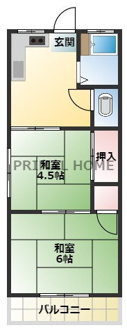 【間取り】 | けやき荘