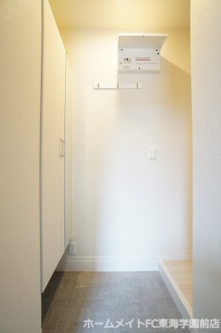 熊本市北区黒髪７丁目のアパートの玄関