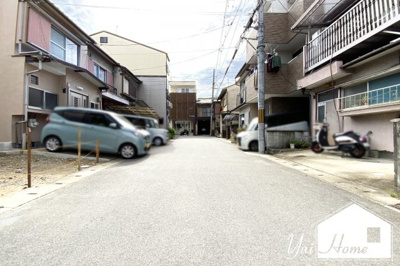 【前面道路含む現地写真】 | 伏見区羽束師菱川町　新築戸建 | 小中学校が徒歩12分以内にあり通学面では親御様も安心ですね。静かな住宅街に新築戸建てが誕生しますヽ(^。^)ノ
