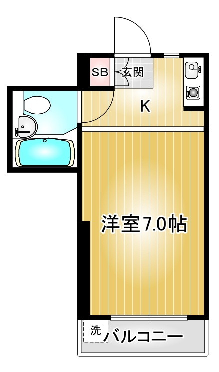 荘苑浄心本通西館|名古屋市の賃貸ならMy賃貸の間取り|荘苑浄心本通西館