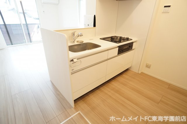 熊本市北区龍田陳内３丁目のアパートのキッチン