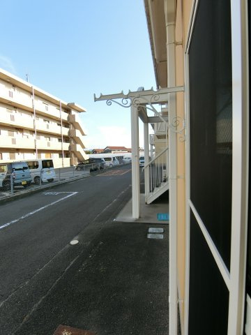 リバティ松本　B棟のバルコニー