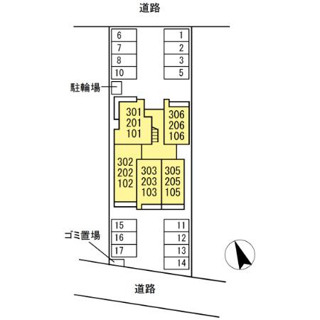 グランヴェール柱の駐車場