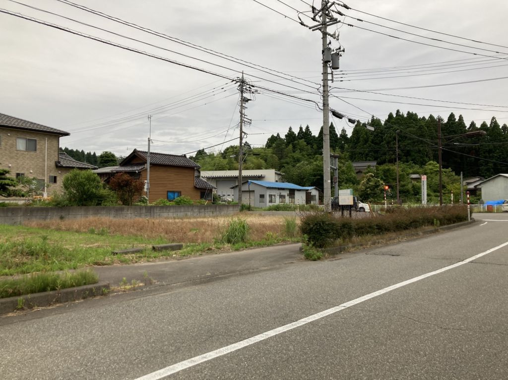 加賀市大聖寺畑町ノの前面道路含む現地写真