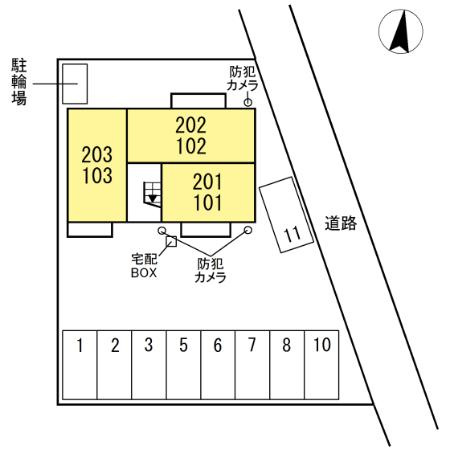 大和 Ⅱの区画図