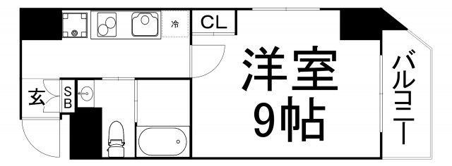 【間取り】 | ヴィラタワー谷町