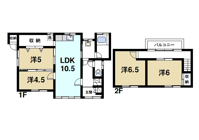 北澤戸建の間取り